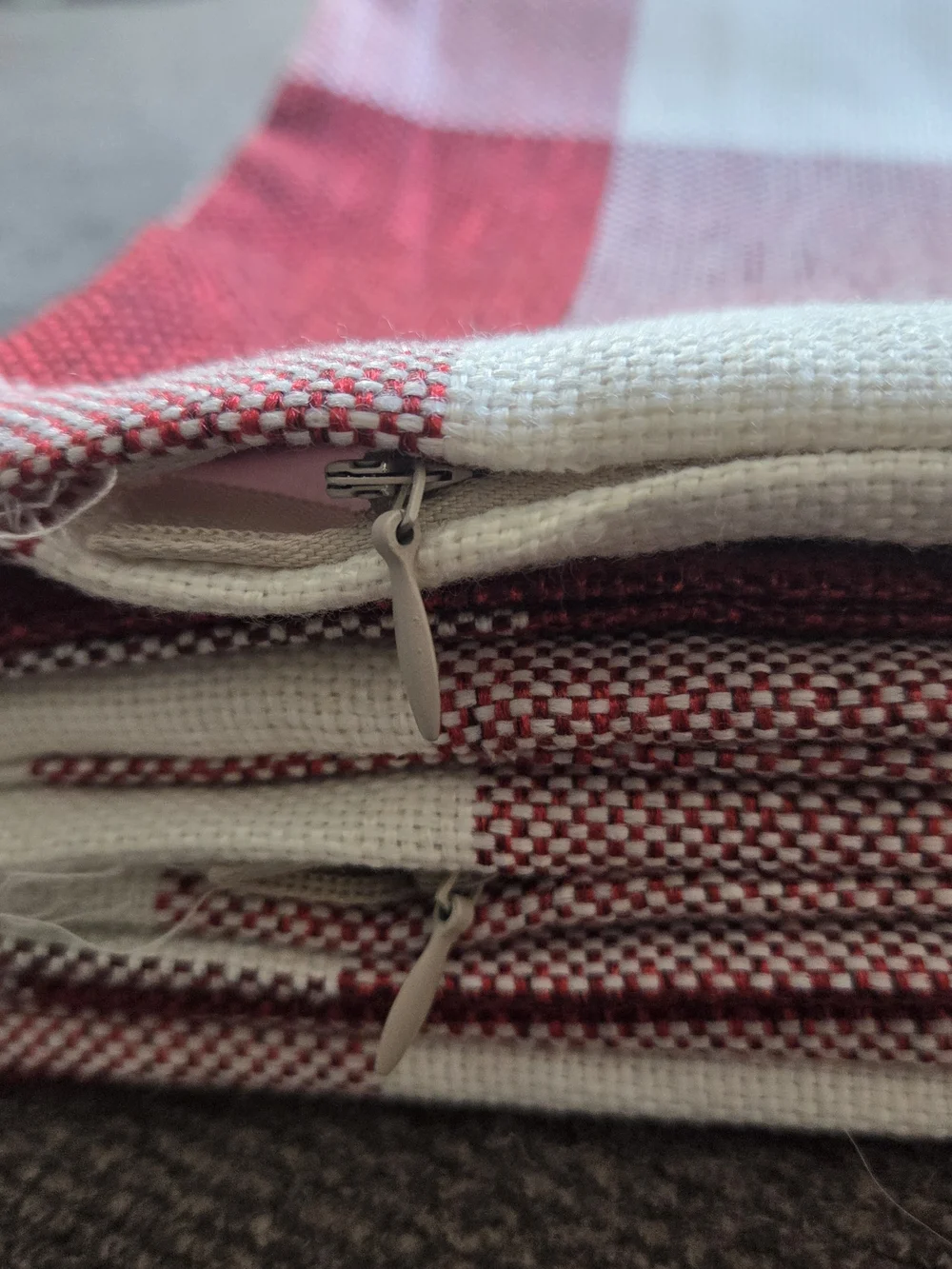 Christmas Red and White Buffalo Check Pillow Covers